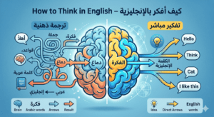 كيف أفكر بالإنجليزية