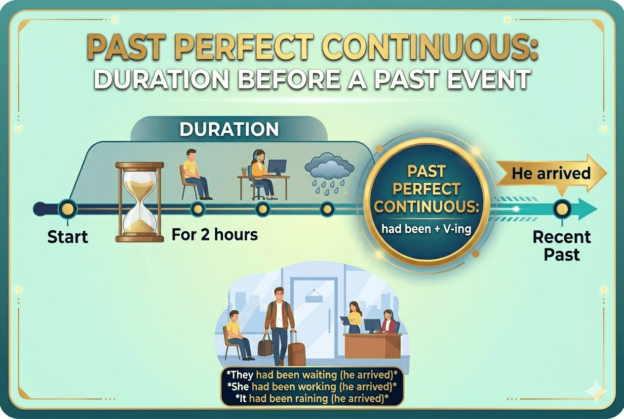 past perfect continues