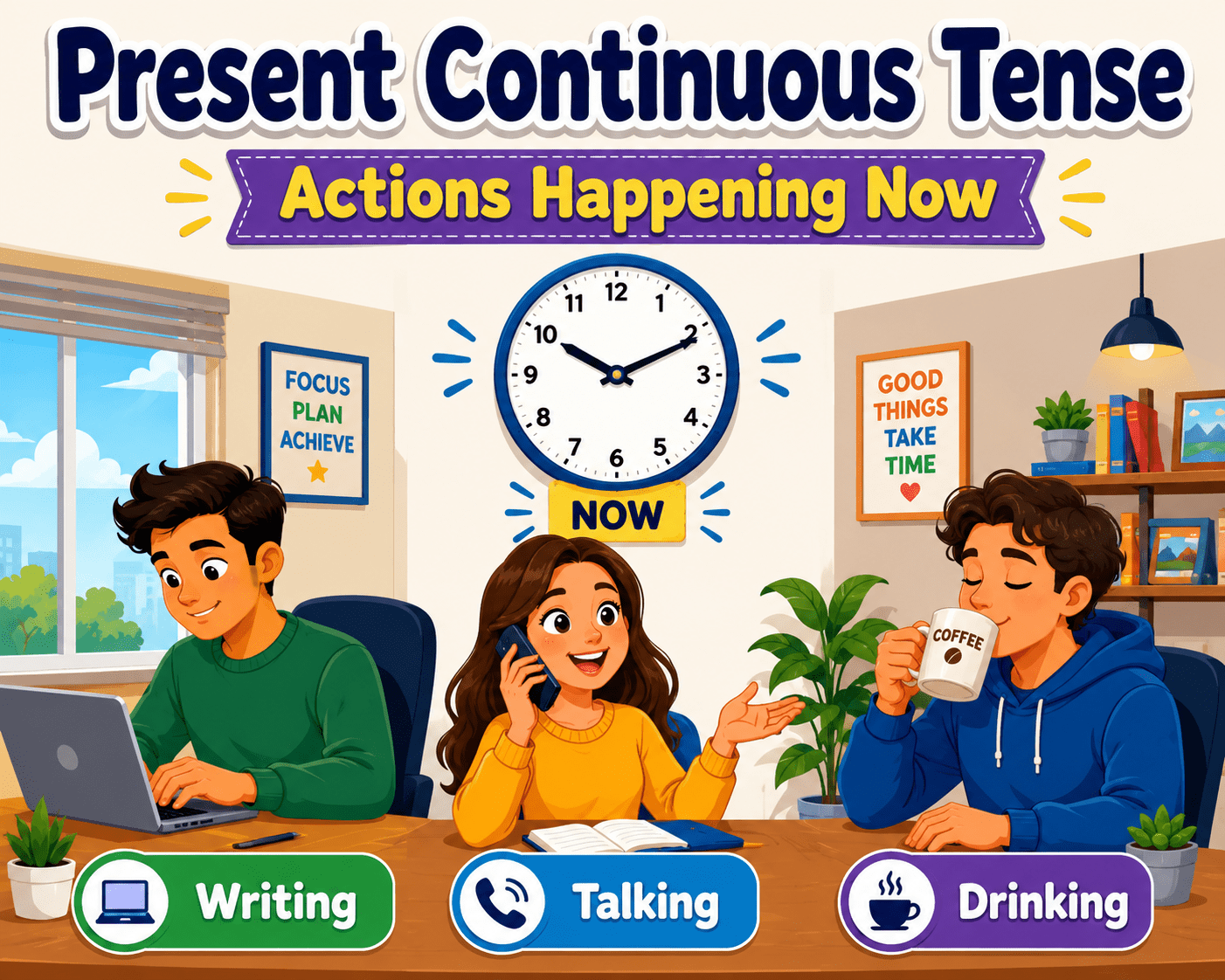 present continues tense